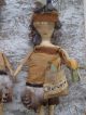 Primitive Thanksgiving Halloween Indian Dolls Sitters - - Squanto And His Maiden Primitives photo 2