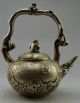 Collectible Decorated Old Handwork Tibet Silver Carved Monkey Climb Tree Tea Pot Other Chinese Antiques photo 2