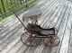 1800 ' S Antique Wooden Doll Carriage W/canopy Surrey Top  Pick Up Only Baby Carriages & Buggies photo 1