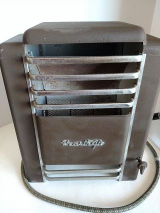 Vintage Hearthglo Gas Space Heater Mid - Century Retro Art Deco Propane,  Usa photo