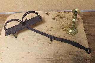 A Very Fine 18th C Wrought Iron Revolving Toaster In Surface photo