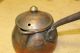18th C Dovetailed Copper Hearth Cooking Pot With Iron Handle Prefect Primitives photo 8