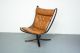 Vintage Tan Leather Falcon Chair By Sigurd Resell Ressell High Back 1658 1900-1950 photo 2