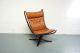 Vintage Tan Leather Falcon Chair By Sigurd Resell Ressell High Back 1658 1900-1950 photo 4