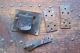 Antique Stage Coach Trunk Hand Forged Hinges And Lock 19th Century 1800-1899 photo 1