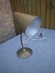 Vintage 1960s Goldtone Maclamp Brass Gooseneck Desk Lamp Perforated Star Shade 20th Century photo 3