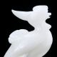 100 Natural White Jade Hand Carved Flower & Bird Statue D1441 Birds photo 1