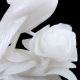 100 Natural White Jade Hand Carved Flower & Bird Statue D1441 Birds photo 2