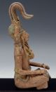 Very Old Early Pre Columbian Pottery God Chief Medicine Man Figure Mayan Aztec The Americas photo 1