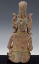 Very Old Early Pre Columbian Pottery God Chief Medicine Man Figure Mayan Aztec The Americas photo 2