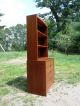 Vintage Mid Century Modern Mini Credenza Cabinet Hutch Bookcase United Furniture Mid-Century Modernism photo 5