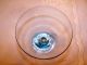 Blue Crystal Scandinavian Martini Cocktail Glass Clear Bubble Ball Base 5 