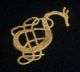 Magnificent Viking Ancient Gold Zoomorphic Snake / Dragon Amulet Circa 800 Ad British photo 2