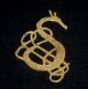 Magnificent Viking Ancient Gold Zoomorphic Snake / Dragon Amulet Circa 800 Ad British photo 5
