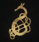 Magnificent Viking Ancient Gold Zoomorphic Snake / Dragon Amulet Circa 800 Ad British photo 6