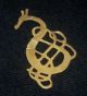 Magnificent Viking Ancient Gold Zoomorphic Snake / Dragon Amulet Circa 800 Ad British photo 7