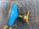 French Bronze Ormolu Blue Opaline Glass Tazza Bowl Stand Other Antique Decorative Arts photo 3