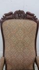 Victorian Walnut Rocking Chair W/ Floral Upholstery 1800-1899 photo 2