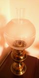 Vintage Brass Oil Lamp 20th Century photo 9