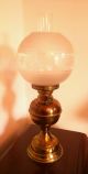 Vintage Brass Oil Lamp 20th Century photo 8