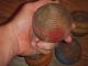 Antique Croquet Balls Ribbed Wood Pre Ww 2 Primitives photo 4