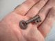 Vintage Steel Padlock Lock Brass Keyhole Cover 4 Lever England Retro Key Iron Locks & Keys photo 5