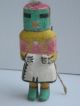 Antique Stiff Arm Vintage Hopi Indian Kachina Doll - Early Example W/neck Cord Native American photo 6