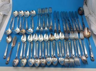 52 Pc 1847 Rogers Is Silverplate Eternally Yours Grille Luncheon Flatware Svc 8 photo