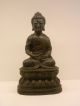 Antique Chinese/tibetan 18th Century Temple Figure Of Buddha On Lotus Leaf Base Buddha photo 6