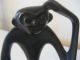 2 Whimsical Silly Mid Century Modern Ceramic Monkey Figurines Mid-Century Modernism photo 1