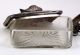Antique Sardine Box Fish Dish Silver Plate Stand Etched Glass Victorian Serving Victorian photo 8