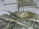 The Sailboat Of Silver Of The Most Wonderful Japan.  A Japanese Antique. Other Antique Sterling Silver photo 8