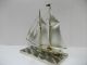 Huge Sailboat Of Silver960 Of Japan.  2masts.  270g/ 9.  51oz.  Takehiko ' S Work. Other Antique Sterling Silver photo 3