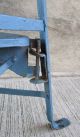 Vintage Industrial Metal Stool W/ Swivel Step Seat - Chair - Kitchen - Blue (8) Post-1950 photo 8