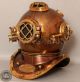 Boston Mass U.  S Navy Mark V Solid Copper And Brass Diving Helmet Full Size Other Maritime Antiques photo 2