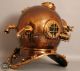 Boston Mass U.  S Navy Mark V Solid Copper And Brass Diving Helmet Full Size Other Maritime Antiques photo 4