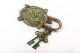 Decorative Green Tortoise Antique Hand Carved Brass Turtle Pad Lock W Keys Bl 08 Other Maritime Antiques photo 4