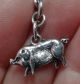 Solid Silver Albert P/w Chain With Small Fobs/charms Of Revolver & Pig Pocket Watches/Chains/Fobs photo 8