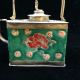 Chinese Ancient Tibet Silver Inlay Ceramic Handmade Hip Flask Teapots photo 5