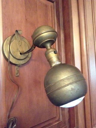 Industrial Vintage Brass Sconce Wall Lamp photo
