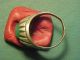 Near Eastern Hand Crafted Solid Silver Ring Malachite Stone 1700 - 1900 Near Eastern photo 2