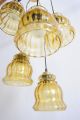 Rare 50s 60s 5 Light Spider Pendant Ceiling Lamp Chandelier Brass Luxus Rispal Lamps photo 4