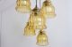 Rare 50s 60s 5 Light Spider Pendant Ceiling Lamp Chandelier Brass Luxus Rispal Lamps photo 5