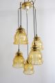 Rare 50s 60s 5 Light Spider Pendant Ceiling Lamp Chandelier Brass Luxus Rispal Lamps photo 8