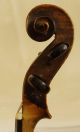 Antique Italian Labelled Violin Francesco Bresa Milano 1713 Grafted Scroll String photo 6