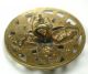 Antique Pierced Brass Button 4 Seasons Art Nouveau Maidens Design - 1 