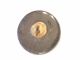 Victorian Black Glass Button Brass Metal Shank Cameo Lion Salient 8 Pt Flower Buttons photo 3
