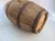 Very Rare Antique Old Hand Carved Painted Wooden Canteen Flask Keg Primitives photo 3