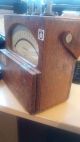 Old Gec Wooden Cased Amp Meter 3.  0 Amperes Other Antique Science Equip photo 1
