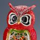 Chinese Collectable Cloisonne Inlaid Rhinestone Handwork Owl Statue D1436 Birds photo 1